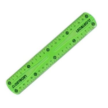 Imagem de Régua Flexível 20cm Cores Leo & Leo Cor:Verde - LEO&LEO