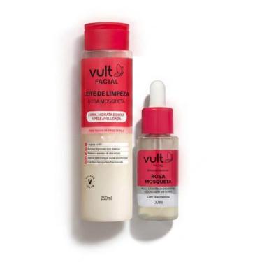 Imagem de Kit Vult Leite de Limpeza 250ml +Serum Antimarcas Rosa Mosqueta 30ml