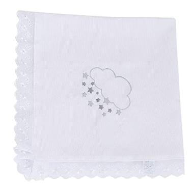 Imagem de Manta Para Bebe Dupla Pique Nuvem Branco 100% Algodão- 1 Peça