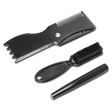 Imagem de Ferramenta de modelagem de barba, caneta de preenchimento de barba à prova de suor à prova d'água refinando o contorno para cuidados com a modelagem da barba