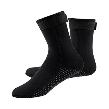 Imagem de Amagogo Botas de de Neoprene 3mm Snorkel, Adequado para com Snorkel, Natação, Canoagem, Esportes Aquáticos, Cas, Preto S