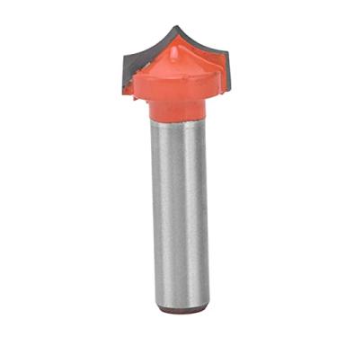 Imagem de Fresas CNC 8 mm/0,3 pol. Haste Redonda Lâmina de Carboneto de Tungstênio Revestimento PTFE Sulco V Fresa Fresa Limpa Ferramenta de Corte para Gravação (16 mm)