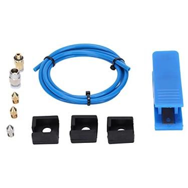 Imagem de PUSOKEI Kit de acessórios para impressora 3D com bocal MK8/conector preto pneumático, 10 peças de impressora 3D kit de extremidade quente para Ender 3/3 Pro/5 CR-10 Series/10S/20/20 Pro