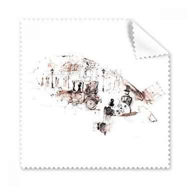 Imagem de British Architecture – Pano de limpeza vintage para carro, aquarela, 5 peças