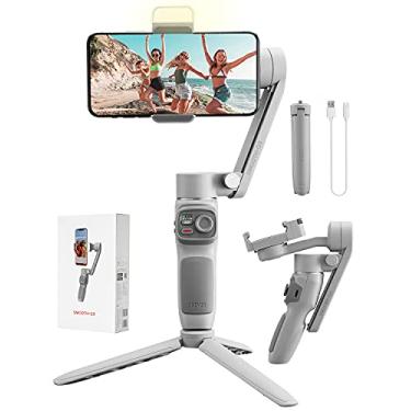 Imagem de Zhiyun Smooth Q3 Smartphone Estabilizador Gimbal Portátil de 3 eixos com Tripod Vlog LED Fill Light Compatível com iPhone 12 11 PRO MAX X XR XS Smartphone com controle gestos e rastreamento objetos