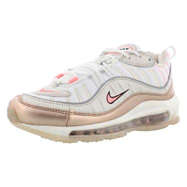 Imagem de Tênis de corrida feminino Nike Air Max 98 cano baixo, Light Orewood Brown/Lava Glow, 7 Wide