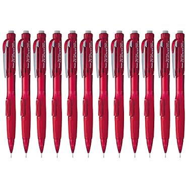 Imagem de Pentel Lapiseira Twist-Erase CLICK (0,5 mm) tubo vermelho transparente, caixa com 12 (PD275TB)