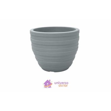 Imagem de Vaso Tramontina Inca em Polietileno Cimento 45 cm Tramontina