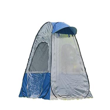 Imagem de Barraca de acampamento portátil, barraca de pesca à prova d'água, abrigo de privacidade instantâneo para trilhas praia piquenique pesca barraca de praia barraca de acampamento para a família ao ar livre, caminhadas, azul