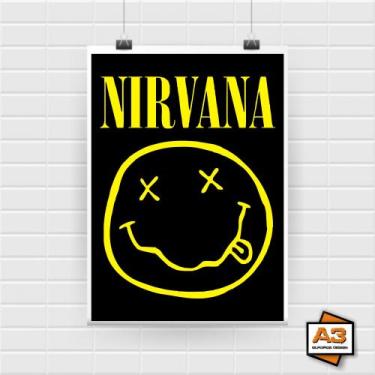 Imagem de Poster Adesivo Banda Nirvana A4 (21cm X 30cm) - A3 Posters