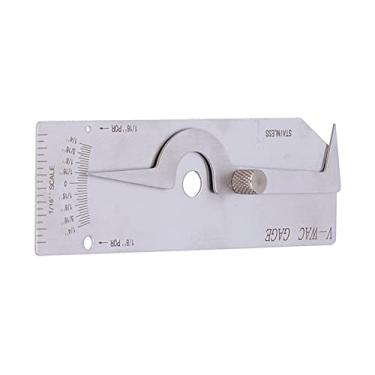 Imagem de FTVOGUE R¨¦gua de inspe??o de profundidade de solda tipo WAC R¨¦gua inferior de solda r¨¦gua de profundidade inferior [#2], medidores de profundidade