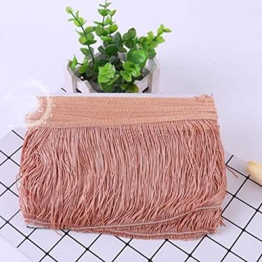 Imagem de 1 peça 15 cm de largura de poliéster borla densa franja aparar rendas saia de dança de palco latino roupas acessórios diy, 12