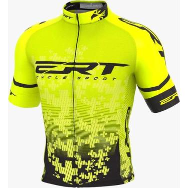 Imagem de Camisa Ciclismo Elite Ert Team Amarela Slim Fit