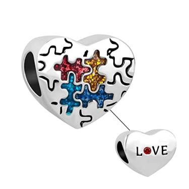 Imagem de Pingente de conscientização do autismo da Chili Jewelry compatível com pulseira europeia