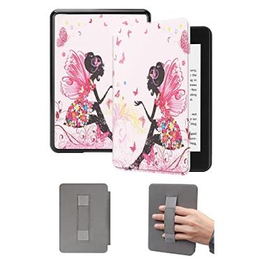 Imagem de Capa protetora de 15 cm para Kindle 11ª geração lançada em 2022 - Capa durável com alça automática despertar/hibernar e de mão (não serve para Kindle Paperwhite 11ª)