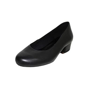 Imagem de Scarpin Boneca Salto Baixo Grosso 3cm Luiza Sobreira Preto Mod. 2147