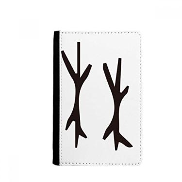 Imagem de Inscrição óssea sobrenome personagem Lin porta-passaporte Notecase Burse carteira capa porta-cartão, Multicolor