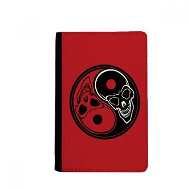 Imagem de Ghost China Taichi Oito Diagrama Porta Passaporte Notecase Burse Carteira Capa Cartão Bolsa, Multicolor