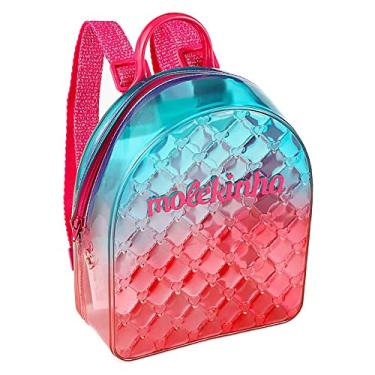 Imagem de MOCHILA INFANTIL CRISTAL/PINK/LIGHT TURQUESA MOLEKINHA 20023.1