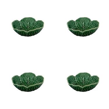 Imagem de Tigela de repolho Bordallo Pinheiro 12 – Conjunto de 4, Verde, Large