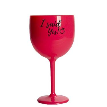 Imagem de 4 Taças Gin Acrilico 550ml Branca e Transparente Despedida de Solteira