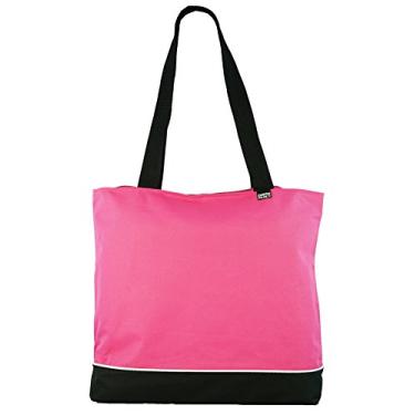 Imagem de Bolsa de ombro com zíper, Raspberry, 18" W x 15" H x 5.5" D