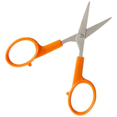 Imagem de Fiskars 98087097J Tesoura curvada para artesanato, 10 cm, aço e laranja