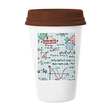 Imagem de Caneca de cerâmica com função trigonométrica, fórmulas matemáticas, caneca de vidro para beber café