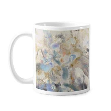 Imagem de May Lotus XJJ Caneca de pintura a óleo cerâmica café porcelana caneca talheres