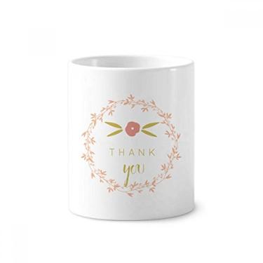 Imagem de Thank Abstract Plants Art Pattern Escova de dentes Caneca, Suporte de Cerâmica Suporte para Lápis