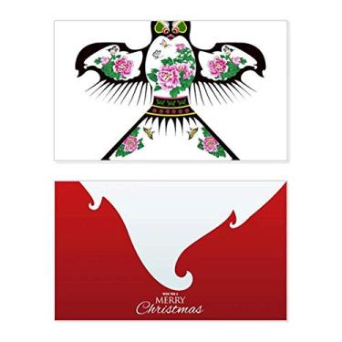 Imagem de Cultura chinesa tradicional padrão de pipa feriado, feriado, cartão de felicitações, mensagem de Natal