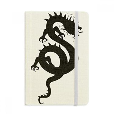 Imagem de Caderno de dragão chinês padrão chinês oficial de tecido capa dura diário clássico