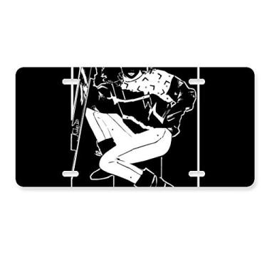 Imagem de DIYthinker Etiqueta de aço inoxidável para decoração de placa de licença esportiva de inverno preta