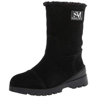 Imagem de Sam Edelman Kaylie Bota preta de camurça para inverno e neve forrada, Preto/Preto Wr Couro de Camurça Veluda/Vegano Shearling, 10