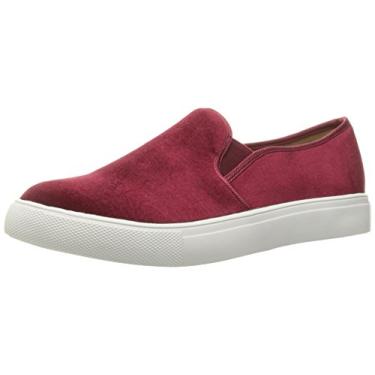 Imagem de Dirty Laundry Tênis feminino Franklin Fashion, Veludo Merlot, 35