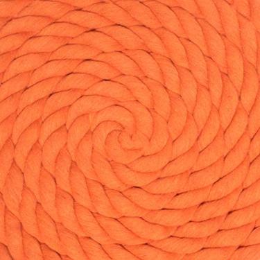 Imagem de Corda de algodão trançado natural West Coast Paracord – Corda artesanal – Corda tripla super macia e forte para esportes, decoração, artesanato, macramê, uso interno (2,5 cm x 4,5 m, laranja)