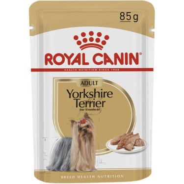 Imagem de Ração Royal Canin Sachê Breed Health Nutrition Adult Wet para Yorkshire Terrier - 85 g