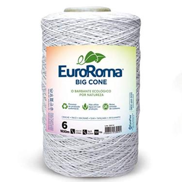 Imagem de Barbante Big Cone Colorido nº6 com 1,8kg EuroRoma - Cor 200 Branco
