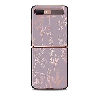 Imagem de Para Samsung Z Flip Z Flip 3 Z Flip 4 5G Capa de telefone celular Shell Celular Rosa Rosa Bling Imagem, B11, para Z Flip 3 5G