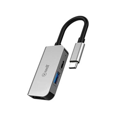 Imagem de Hub USB-C Mini - Adaptador 3 em 1: HDMI, USB, USB-C - iWill
