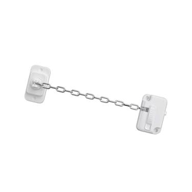 Imagem de Ioensy Fechadura de janela/cadeia de segurança/cadeia de aço inoxidável trava de segurança infantil restritor de porta para quarto/geladeira/armários