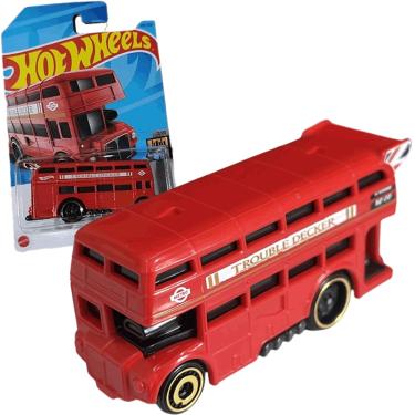 Imagem de Carrinho Hot Wheels Ônibus Vermelho Trouble Decker