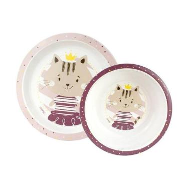 Imagem de Kit Prato E Tigela Bowl Infantil Clingo Pratinho Bebê