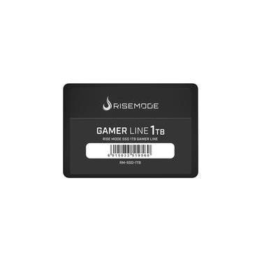 Imagem de SSD Rise Mode 1TB Gamer Line, SATA, Leitura: 535MB/s e Gravação: 435MB/s, Preto - RM-SSD-1TB