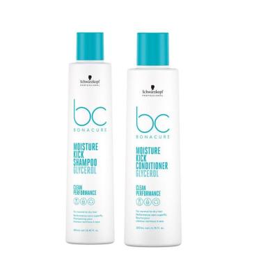 Imagem de Kit Schwarzkopf Professional BC Bonacure Clean Shampoo 250ML e Condicionador Moisture Kick Glycerol 200ML