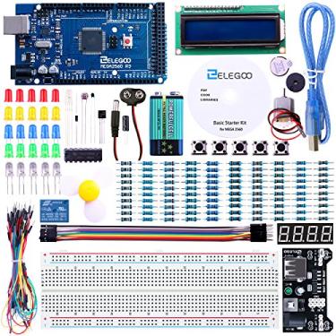 Imagem de ELEGOO Mega R3 2560 Project Starter Kit Compatible with Arduino IDE MEGA - Including 16 Tutorials CD