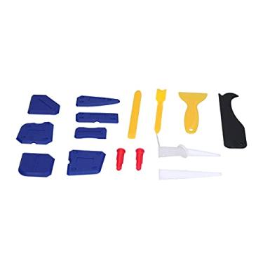 Imagem de Ferramentas de Calafetagem, 5 Em 1 Kit de Ferramentas de Calafetagem, 15 Peças de Pistola de de Silicone Bico Raspador Placa Beleza Costura Reboco Calafetagem Remover