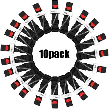 Imagem de Torniquete TQ, 10-200Pack TQ - A aplicação de controle hemostático de combate mais rápido, seguro e eficaz com uma só mão para torniquetes médicos de primeiros socorros (C: pacote de 10, S: