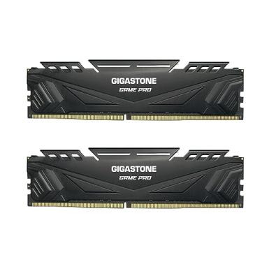 Imagem de 【RAM DDR4】 Kit GIGASTONE Game Pro 32 GB (2 x 16 GB) DDR4 3200 MHz PC4-25600 CL 16-18-18-40 Intel XMP 2.0 AMD Ryzen 1.35V UDIMM 288 pinos sem buffer, sem buffer, sem ECC, alto desempenho, memória de