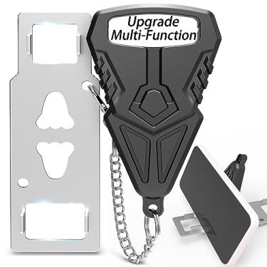 Imagem de Fechadura de porta portátil para quartos de hotel, fechaduras de apartamento, para viagens ou um suporte de telefone celular, trava de segurança de casa atualizada, trava extra de segurança interna de hotel para viajantes